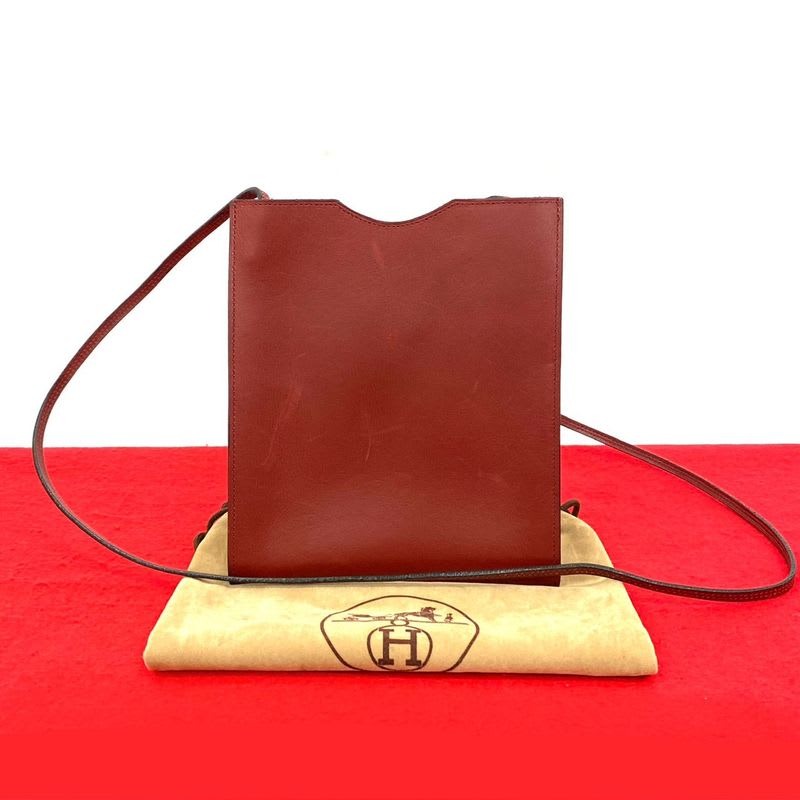 Hermes Omenitu Box Calf Leather Shoulder Bag With Pochette