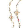 Chanel Choker Gold Silver Pink Coco Mark Long Necklace
