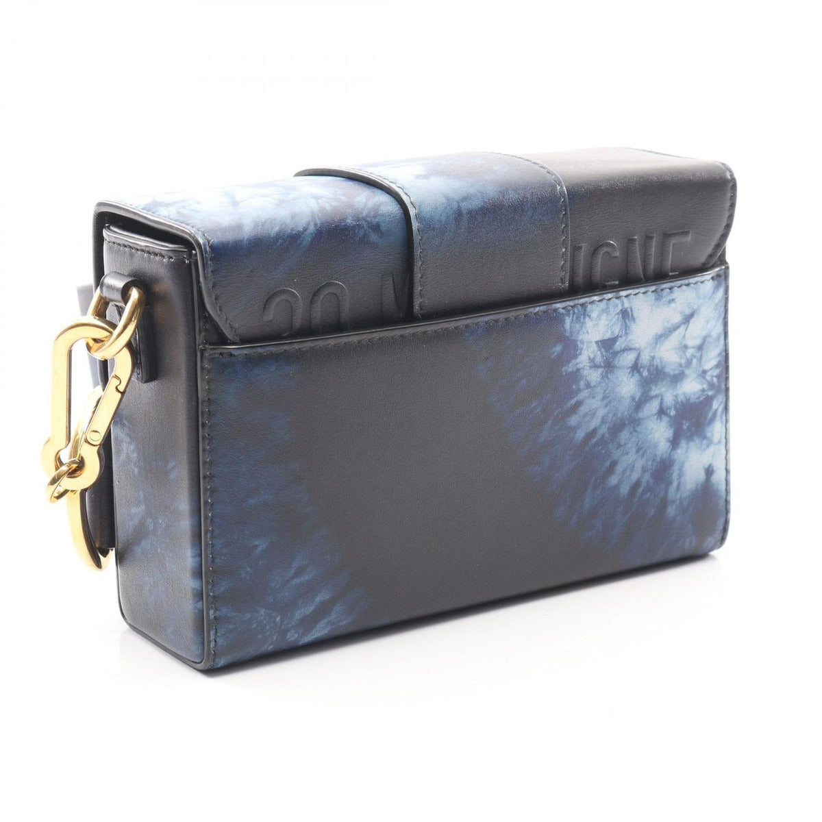 Dior Shoulder Bag 30 Montaigne Box Navy Black Leather — view 2