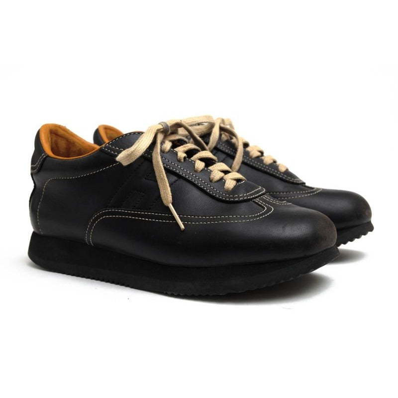 Hermes Shoes Sneakers Low Cut Women Leather Black Quick — view 2