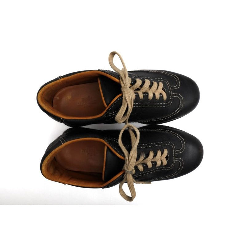 Hermes Shoes Sneakers Low Cut Women Leather Black Quick — view 4