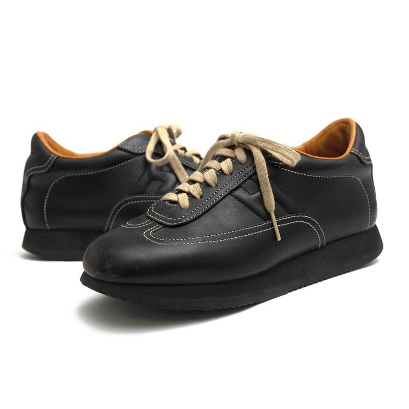 Hermes Shoes Sneakers Low Cut Women Leather Black Quick — view 5
