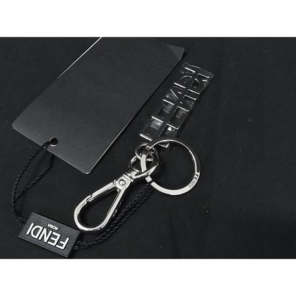 Fendi Key Holder Sling Bag Charm Silver Fr1701 — view 2