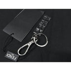 Fendi Key Holder Sling Bag Charm Silver Fr1701 — view 2