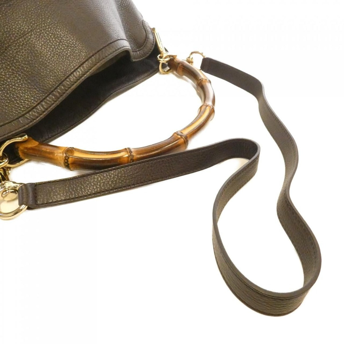 Gucci Shoulder Bag Leather Brown — view 4
