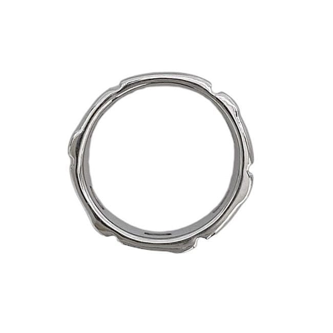 Gucci Square Ring Silver Jp17 ag 925 S Rank — view 2