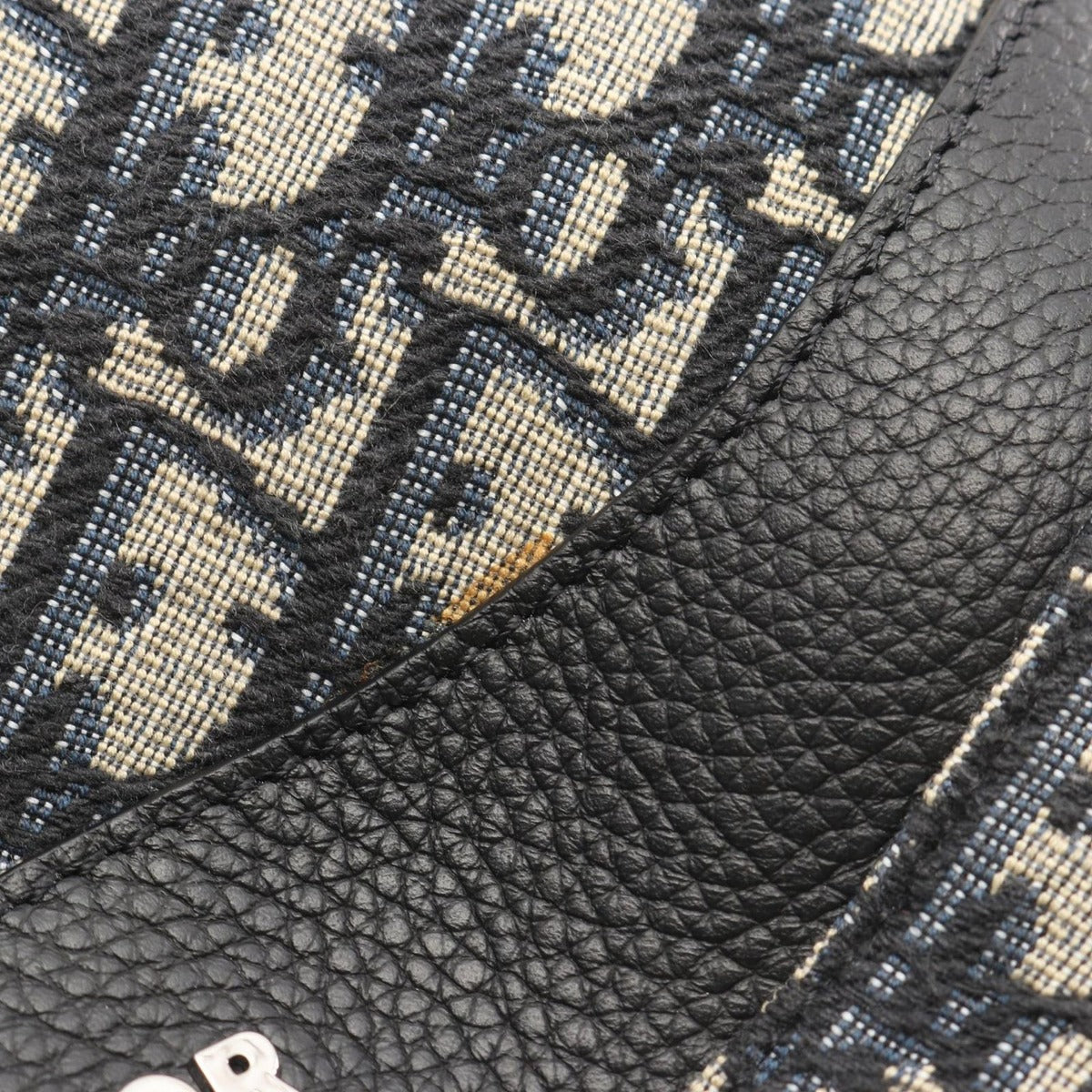 Dior Waist Bag Scarab Black Navy Canvas Leather Beige — view 5