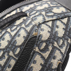 Dior Waist Bag Scarab Black Navy Canvas Leather Beige — view 6