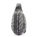 Dior Waist Bag Scarab Black Navy Canvas Leather Beige