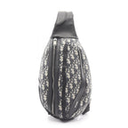 Dior Waist Bag Scarab Black Navy Canvas Leather Beige