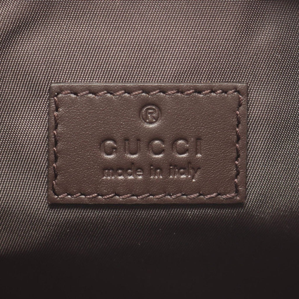 Gucci Shoulder Bag GG Canvas Mini Faeon 9750 Beige Leather — view 4