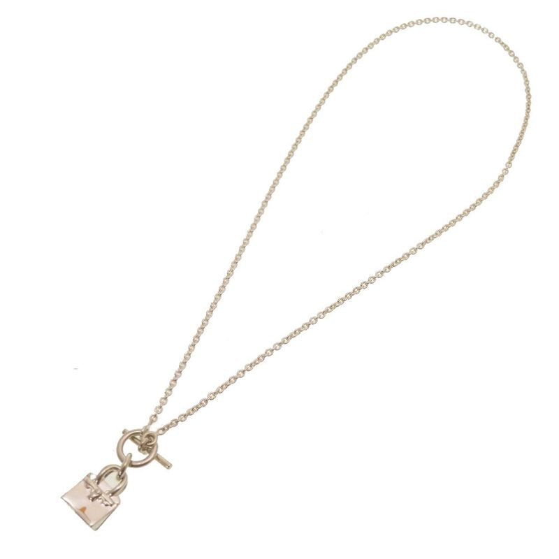 Hermes Birkin Motif Amulet Silver 925 Necklace Accessory 0178 — view 2