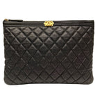 Chanel Clutch Caviar Leather