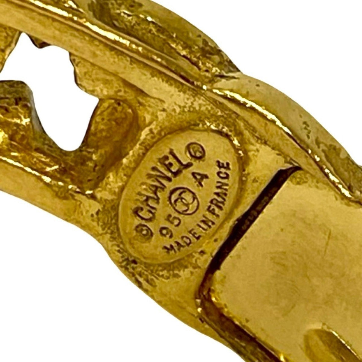 Chanel and Comment Vintage CC Logo Bracelet Bangle — view 2