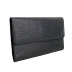 Louis Vuitton Trifold Wallet Epi Portefeuille International Noir — view 2