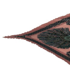 Hermes Scarf Pleated Silk Cuirs du Desert Leather Decoration Pink — view 3