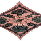 Hermes Scarf Pleated Silk Cuirs du Desert Leather Decoration Pink — view 4