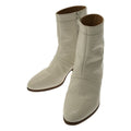 Celine Croc Shape Pressed Short Boots 34 White