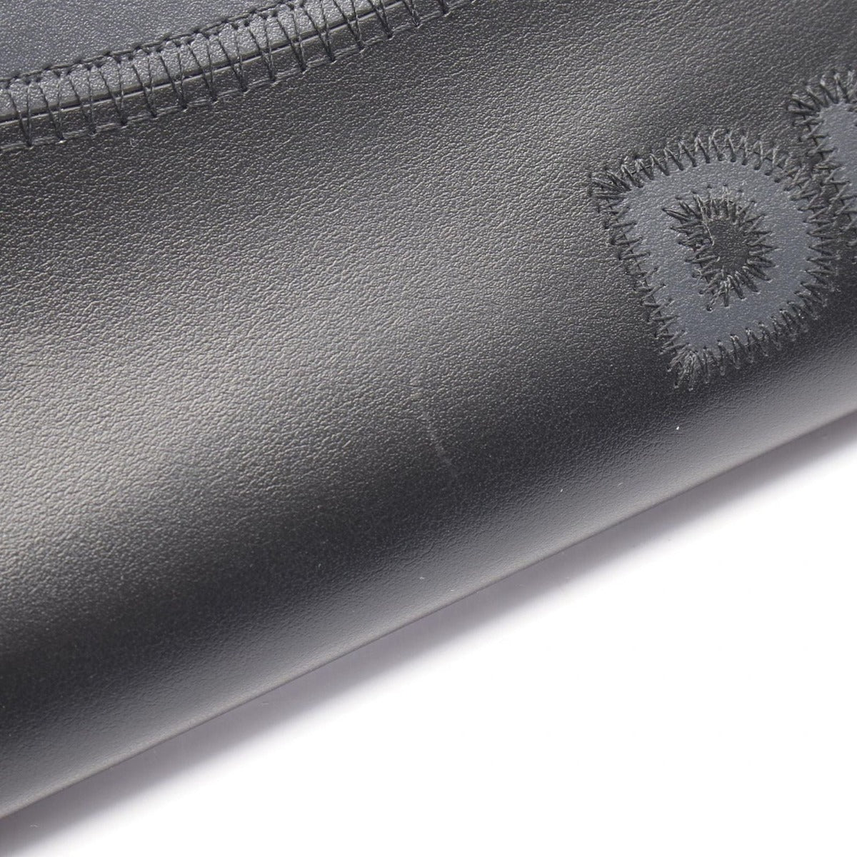 Dior Round Long Wallet Logo Black Gray Leather — view 5