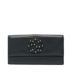 Gucci G Navy Leather