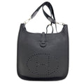 Hermes Evelyne 3 PM Silver Shoulder Bag Taurillon
