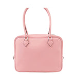Hermes Mini Plume 20 Rose Sakura Silver Swift Handbag