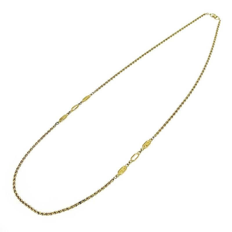 Christian Dior GP CD Logo Long Necklace Women Gold — view 2