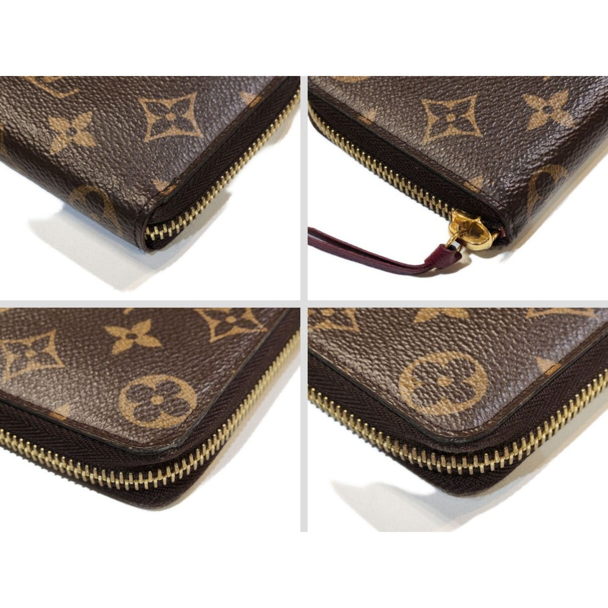 Louis Vuitton Portefeuille Clemence Monogram Fuchsia Zip Around Wallet — view 9