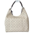 Louis Vuitton Monogram Carmel Hobo Mahina Leather Shoulder Tote Bag — view 4