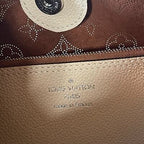 Louis Vuitton Monogram Carmel Hobo Mahina Leather Shoulder Tote Bag — view 9