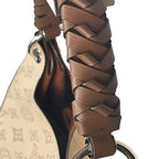 Louis Vuitton Monogram Carmel Hobo Mahina Leather Shoulder Tote Bag — view 7
