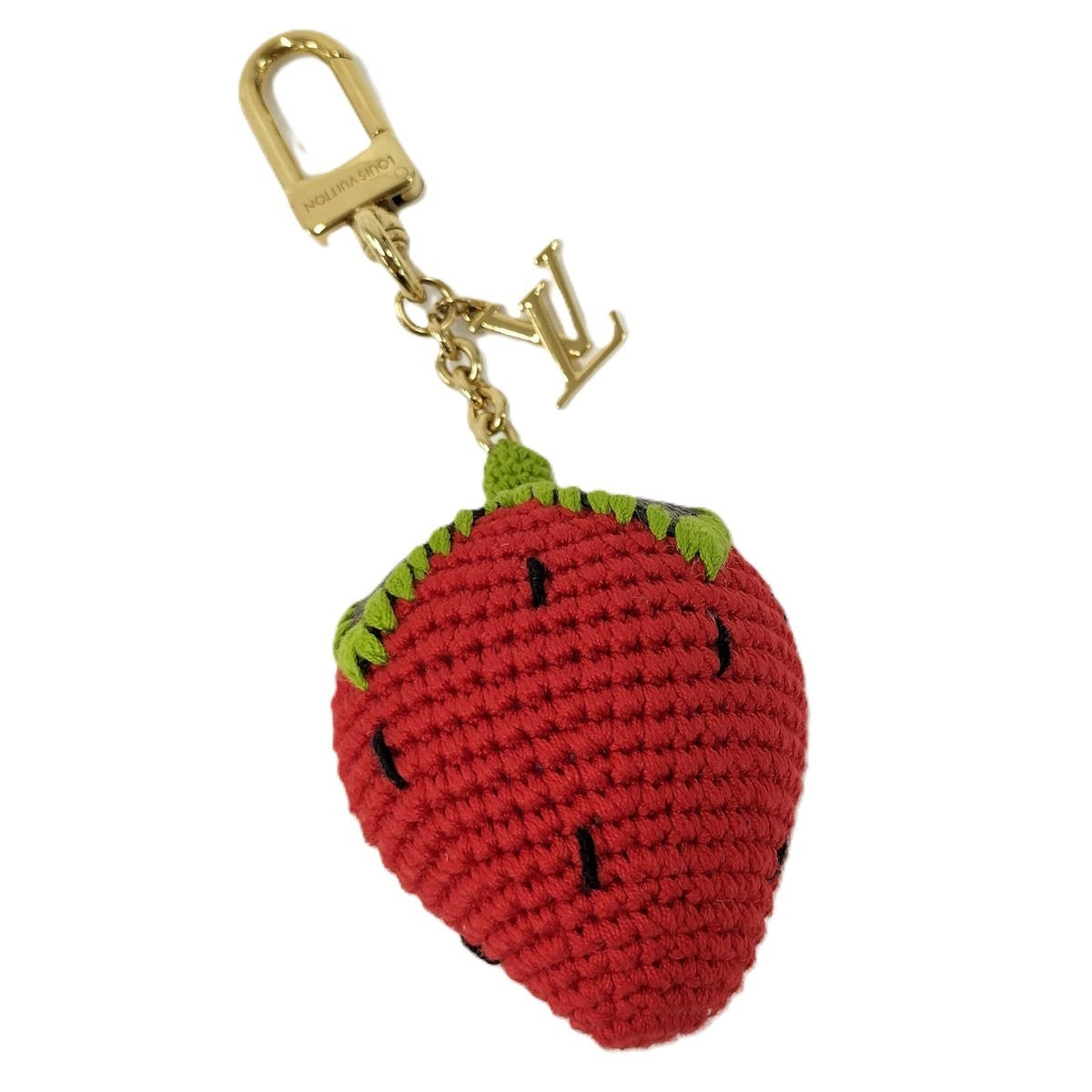 Louis Vuitton Bag Charm Berrylicious Crochet Key Holder Chain M02583 — view 3