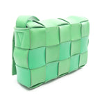 Bottega Veneta Shoulder Bag Cassette Crossbody Maxi Intrecciato Green — view 2