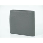 Saint Laurent Leather Fold Wallet Compact Gray — view 2