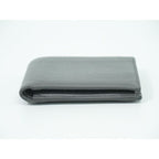 Saint Laurent Leather Fold Wallet Compact Gray — view 3