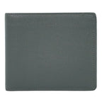 Saint Laurent Leather Fold Wallet Compact Gray