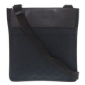 Gucci 27639 GG Canvas Leather Black Shoulder Bag 1047
