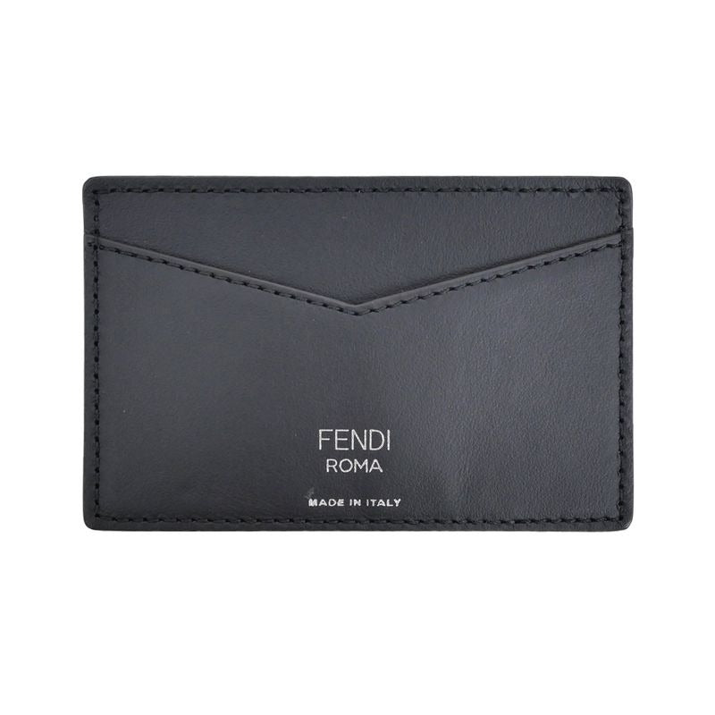 Fendi Card Case Business Holder Zucca Black 7 Ar911 Accessories — view 2