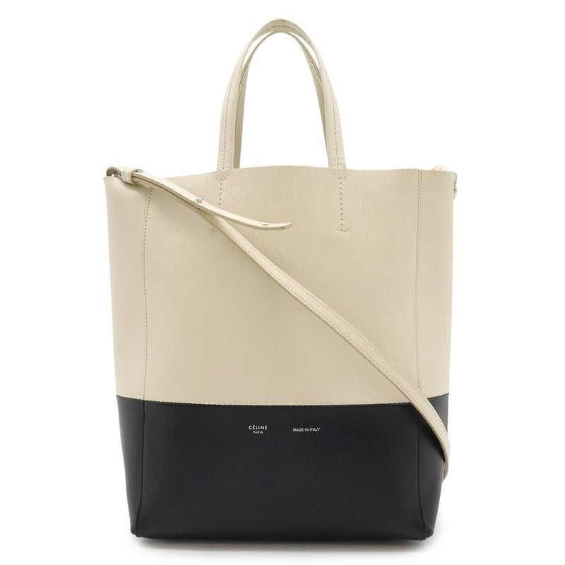 Celine Vertical Cabas Small Tote Bag 2-Way Shoulder Crossbody Bicolor — view 2
