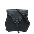 Celine Studded Crossbody Mini Shoulder Bag Pochette Black Leather