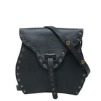 Celine Studded Crossbody Mini Shoulder Bag Pochette Black Leather