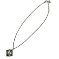 Chanel Necklace CC Logo Gripois Rhinestone Pendant Vintage