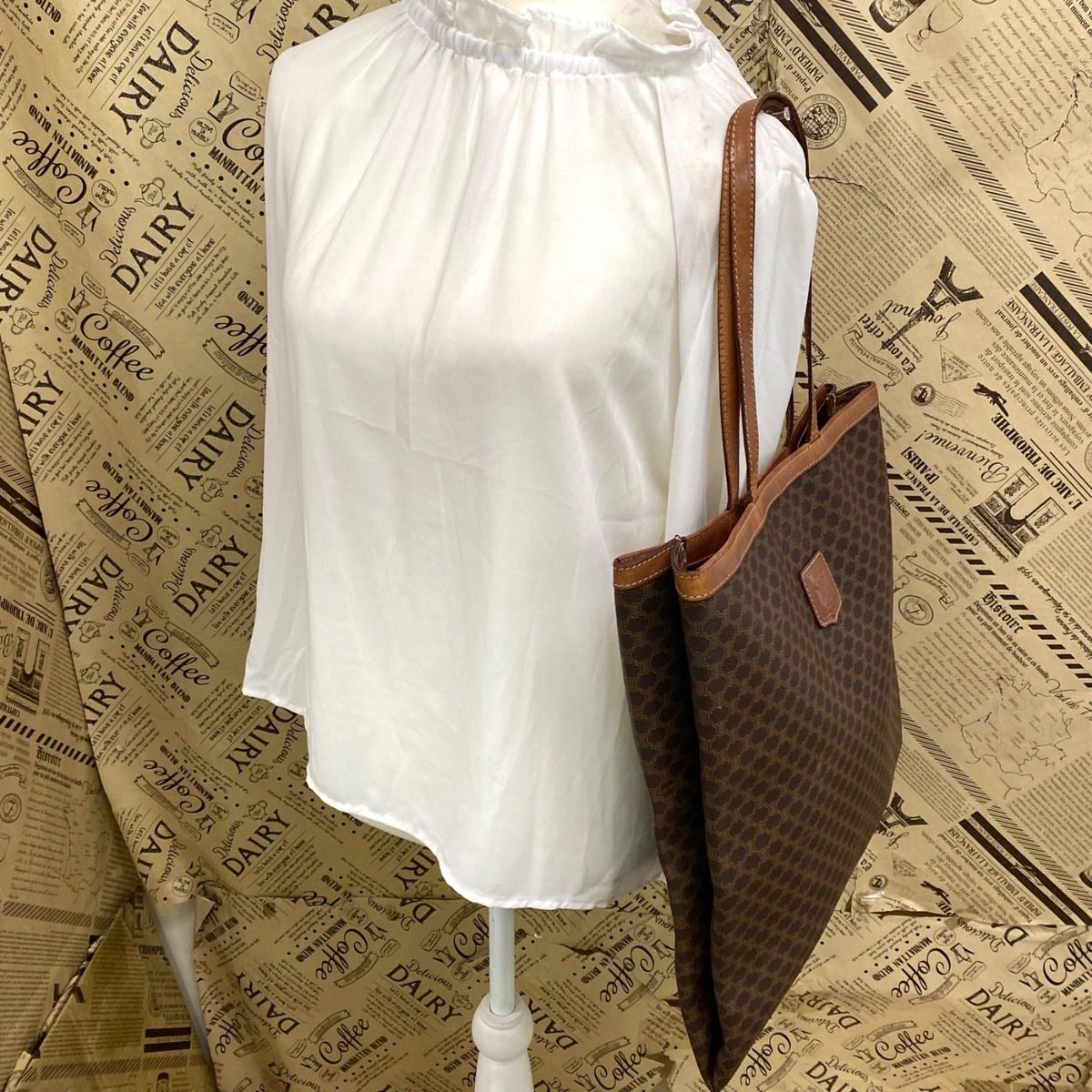 Celine Tote Macadam Business A4 Vertical Document Travel — view 3
