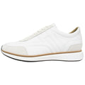 Hermes Easy Leather Sneakers Shoes Low Cut Logo 42.5 White