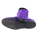 Hermes Suede Leather Honest Moccasins Loafers Purple 36 Boxes — view 7