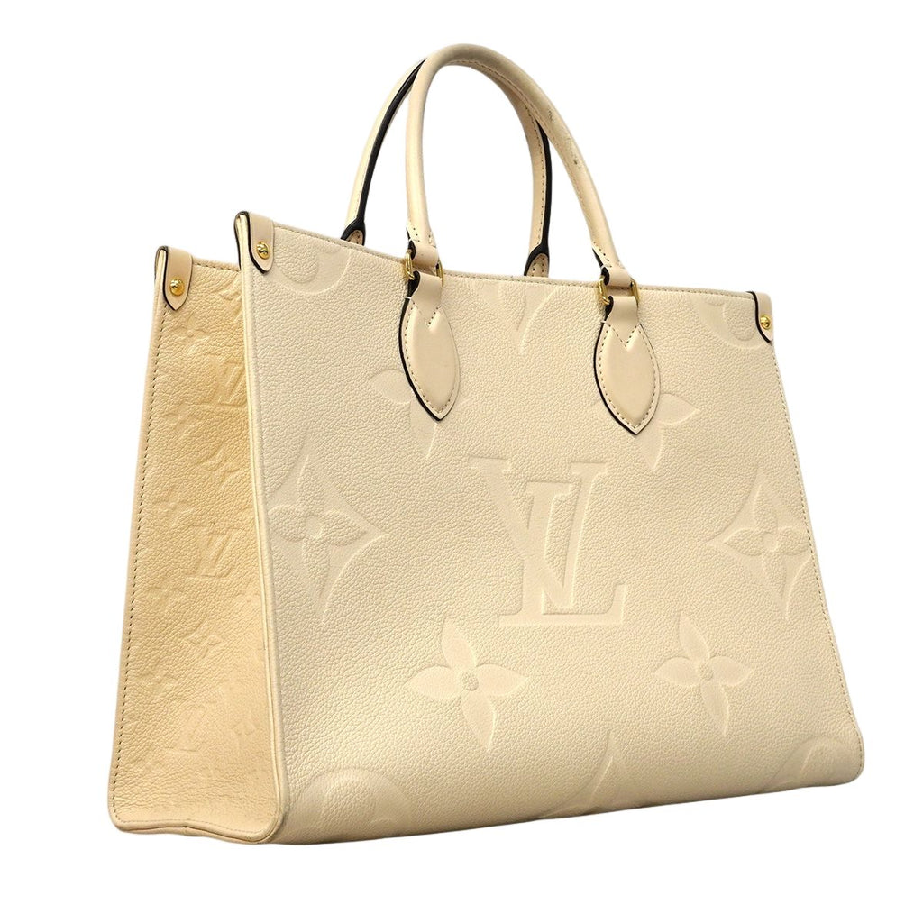 Louis Vuitton Tote Monogram Empreinte On The Go MM Cream 2-Way — view 2