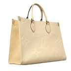 Louis Vuitton Tote Monogram Empreinte On The Go MM Cream 2-Way — view 2