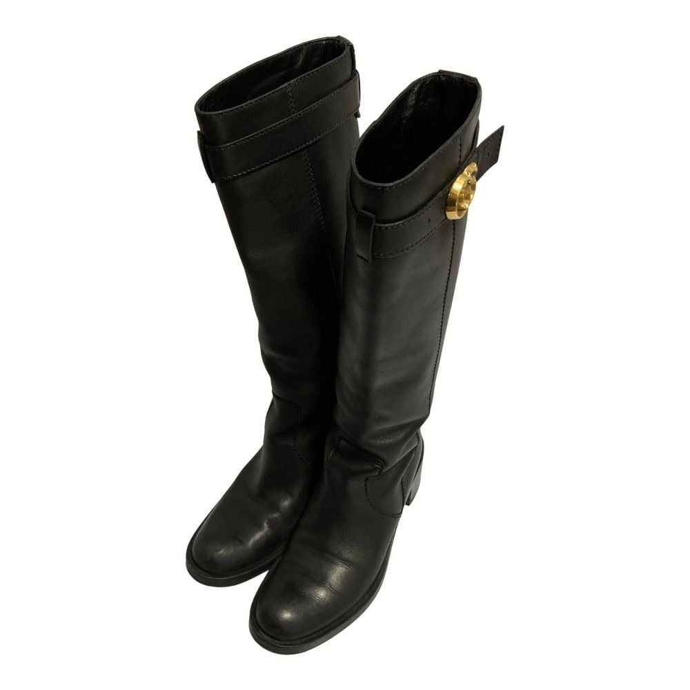 Gucci GG Marmont Calf Leather Long Boots Jogger 36.5