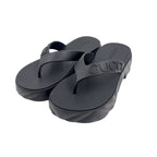 Gucci Thong Rubber Black Sandals