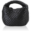 Bottega Veneta Intrecciato Hobo Hand Leather Black